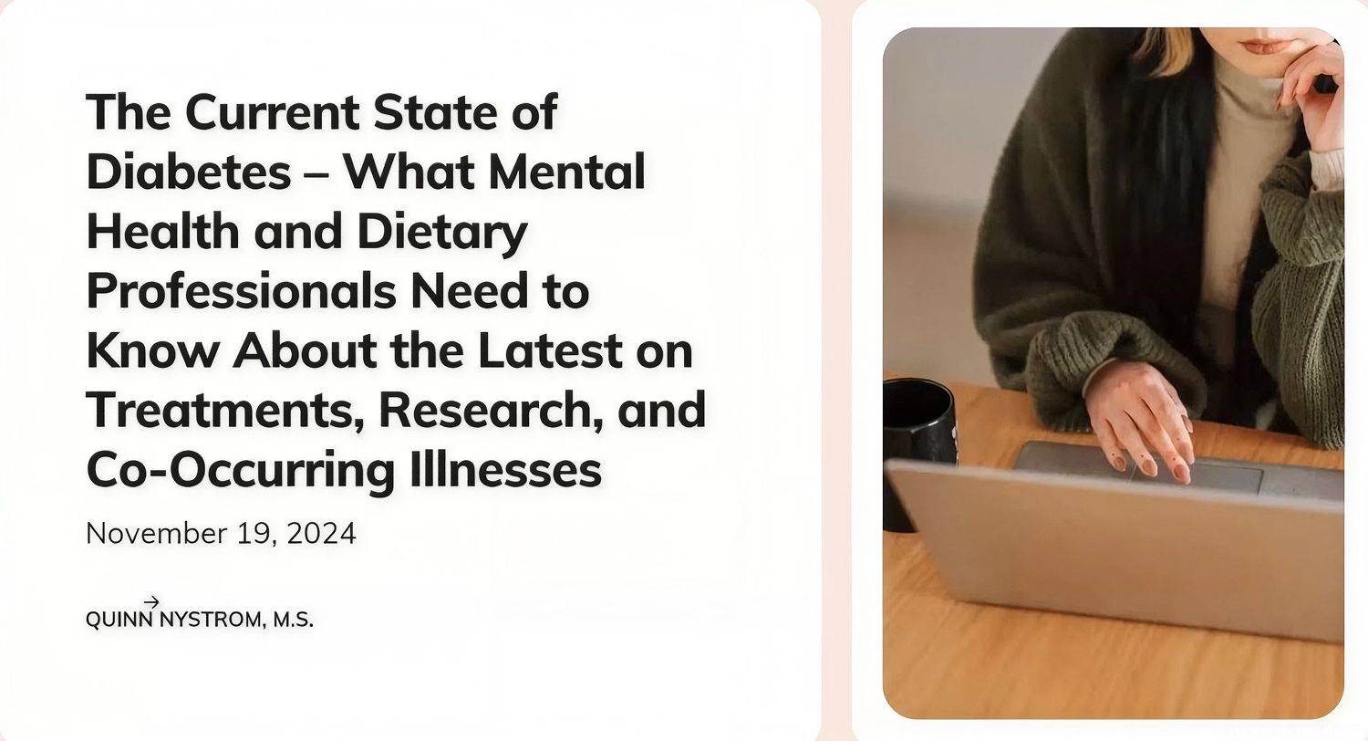 The Current State of Diabetes – The Latest on Treatments, Research, and Co-Occurring Illnesses