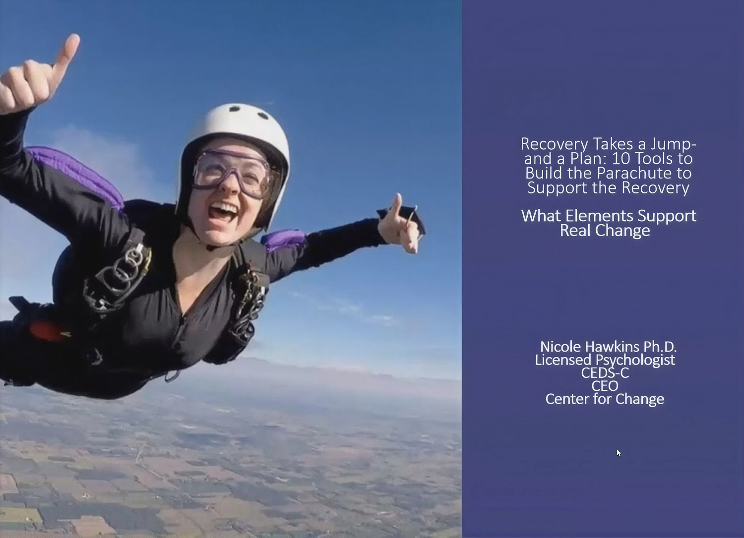 Recovery Takes a Jump – and a Plan: 10 Tools to Build the Parachute to Support the Recovery Journey