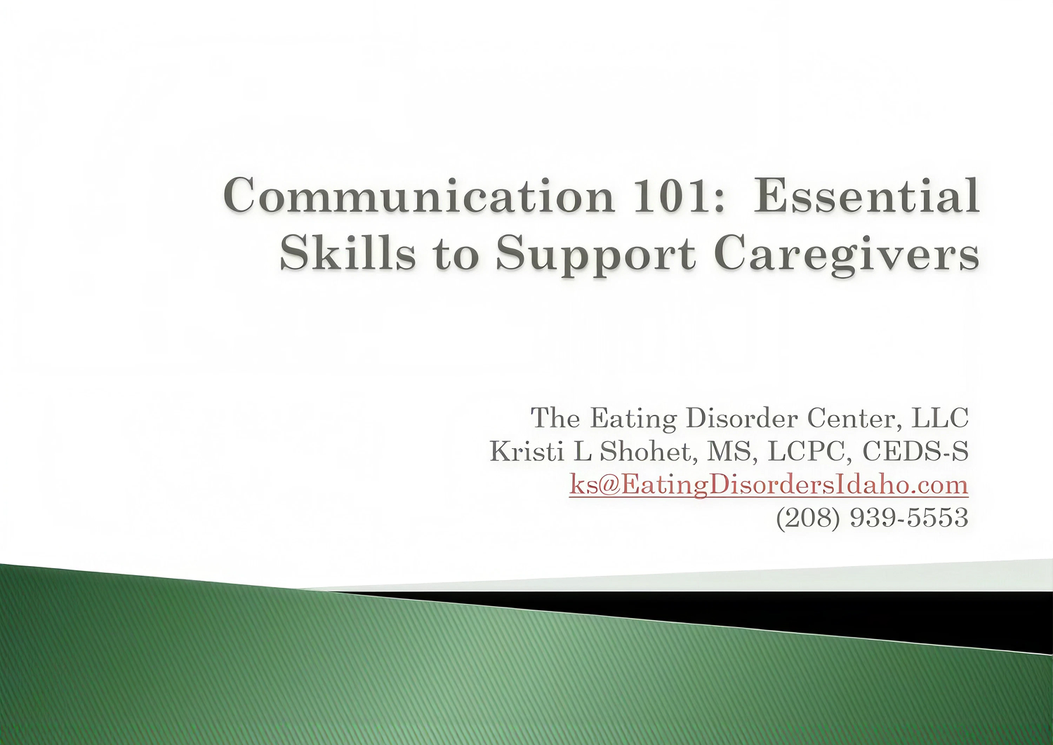Communication 101: Essential Skills to Support Caregivers