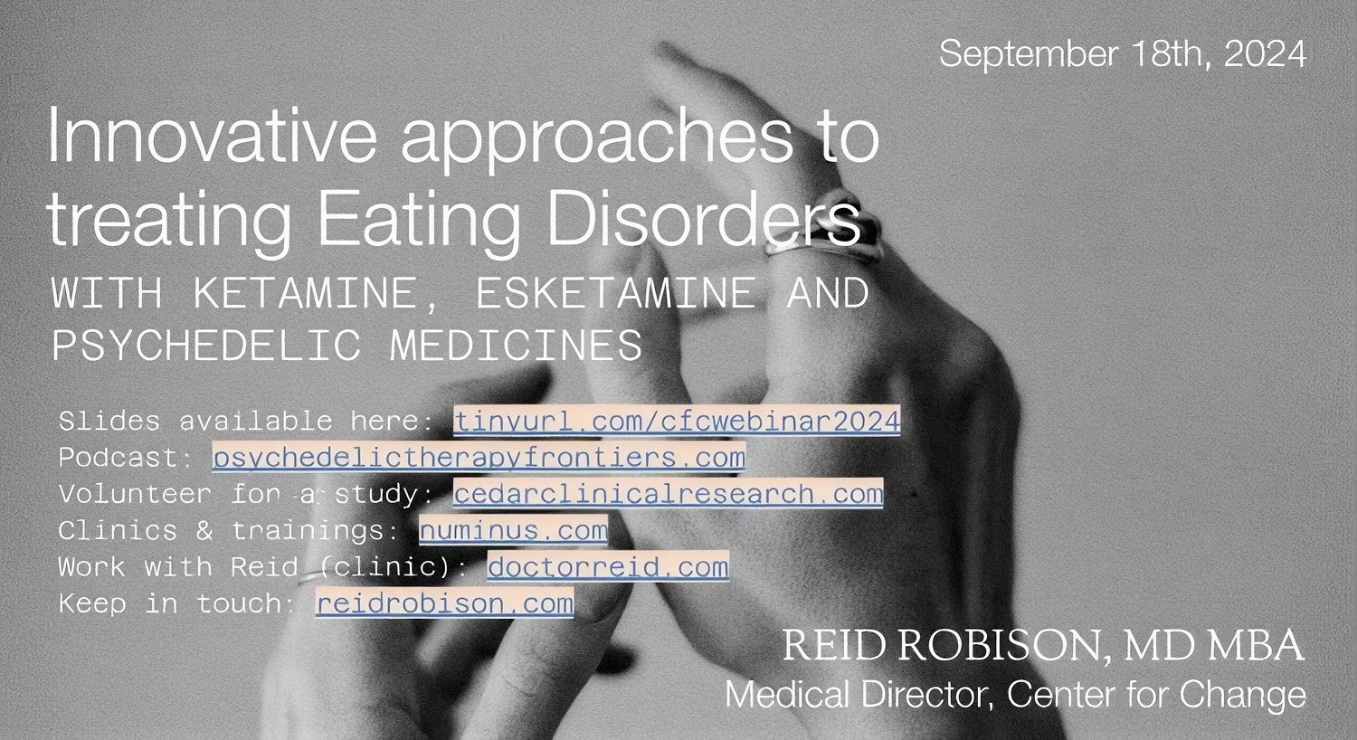 Innovative Approaches to Treating Eating Disorders with Ketamine, Esketamine & Psychedelic Medicines