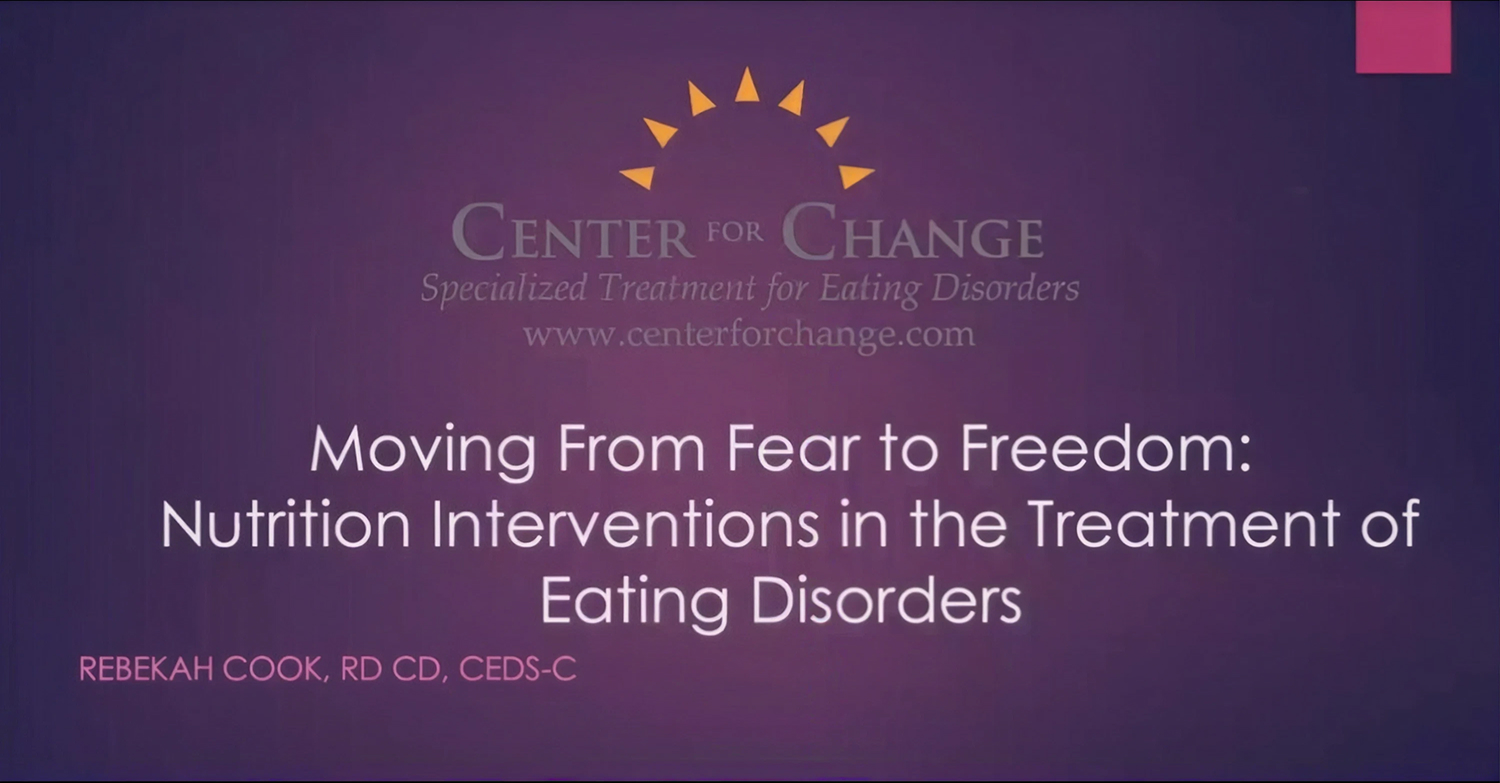 Nutrition Interventions to Help Eating Disorder Clients Along the Road to Recovery
